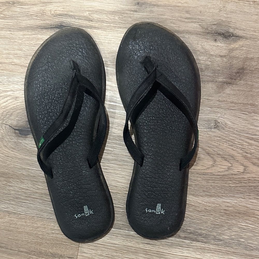 Sanuk Black Women's Sandals